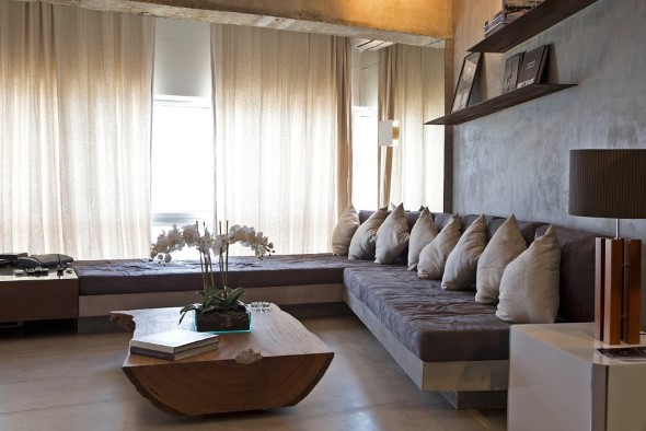 Concreto aparente na decoração
