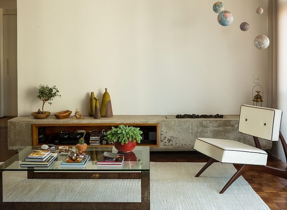 Concreto aparente na decoração