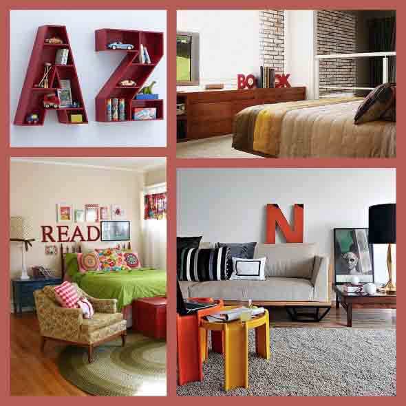 Decoração com letras 012