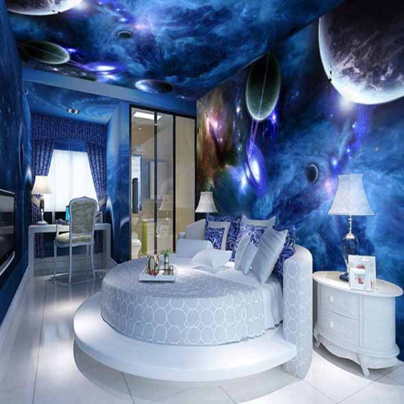 Decoração inspirada em planetas e galáxias 014