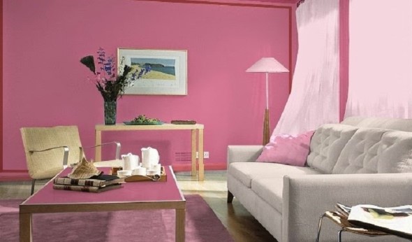 Inspiração com tons de rosa na decoração 001