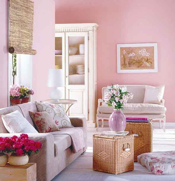 Inspiração com tons de rosa na decoração 002