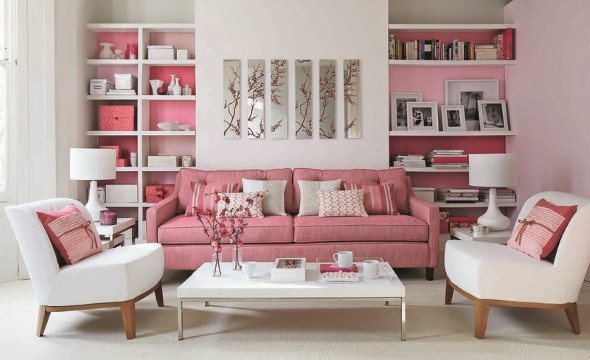 Inspiração com tons de rosa na decoração 004