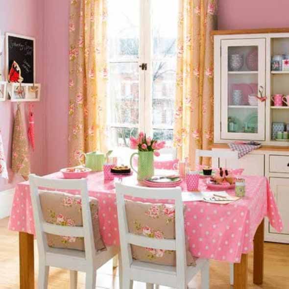 Inspiração com tons de rosa na decoração 007