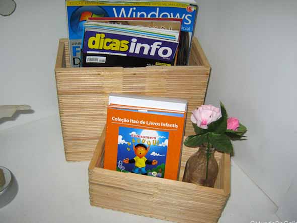 DIY - Porta revistas artesanal 010