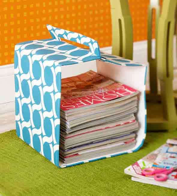 DIY - Porta revistas artesanal 012