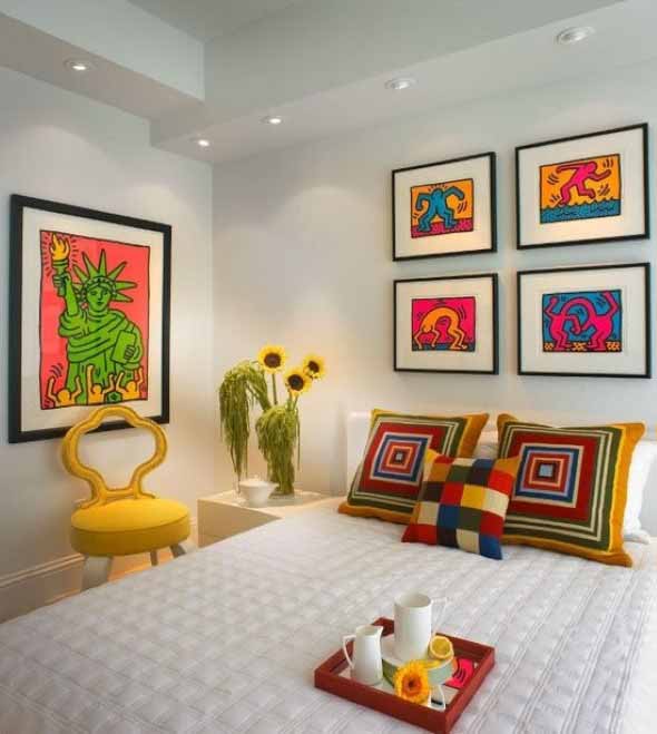 Dicas de decoração com quadros coloridos 007