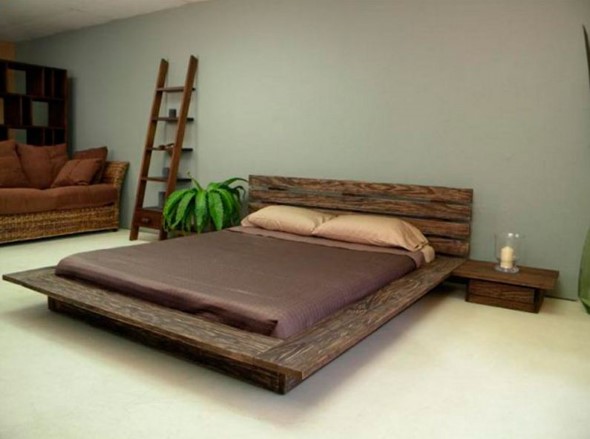 Modelos de camas com visual rústico 003